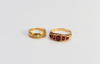 Lot 267 - Two stone set rings
