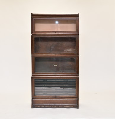 Lot 597 - An early-mid 20th century, 3-tier Globe-Wernicke style bookcase