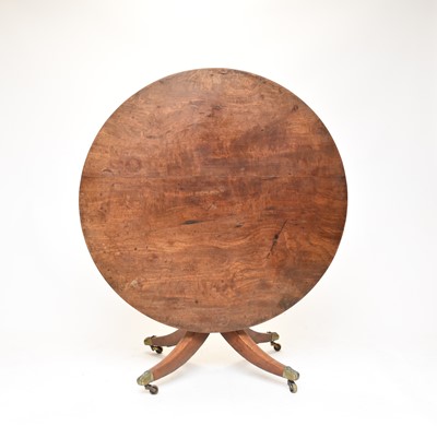 Lot 598 - A William IV and later mahogany breakfast table