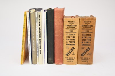 Lot 87 - SHREWSBURY DIRECTORIES, Wells and Manton 1888-9;  Wildings 1916;  Kelly's 1938 and 1940