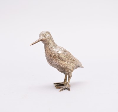 Lot 10 - A silver model of a Snipe