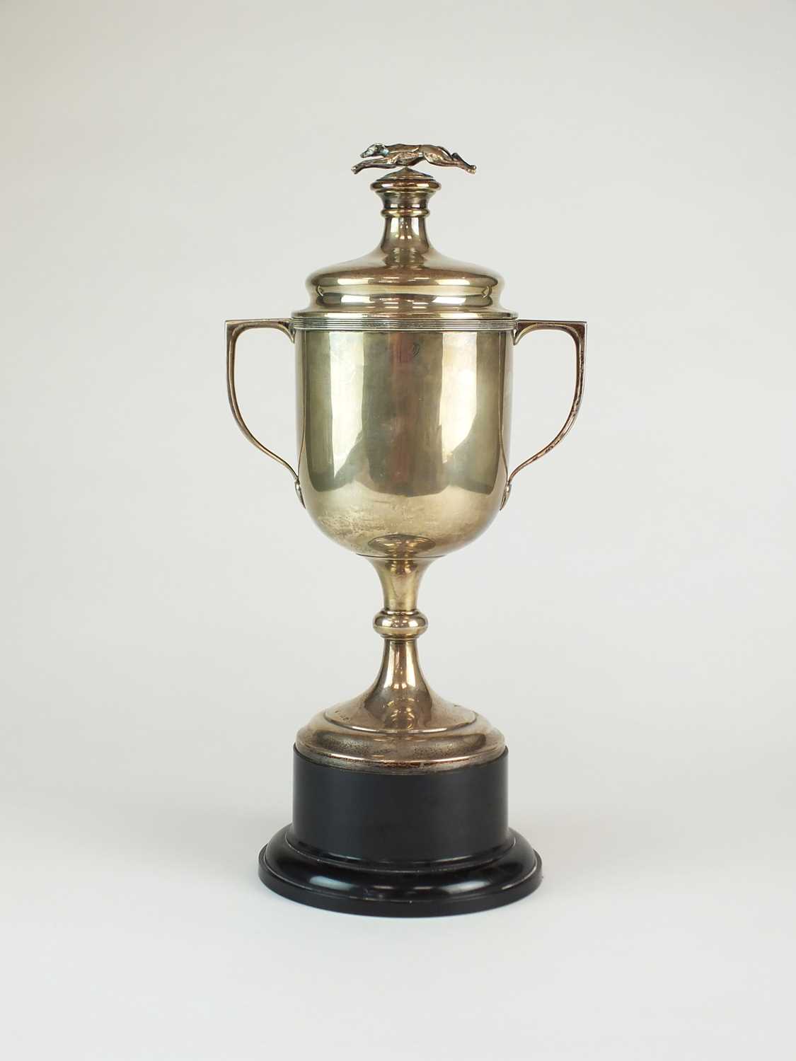 Lot 23 - A large silver trophy cup