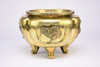 Lot 297 - A large Chinese bronze censer, Qing Dynasty, 19th century