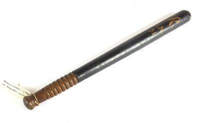 Lot 126 - LOCAL BRIDGNORTH INTEREST - Early Victorian police constable's truncheon