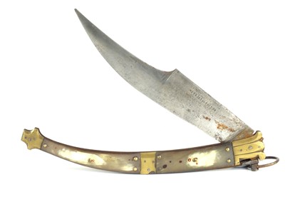 Lot 54 - Spanish Navaja folding knife, late 19th century