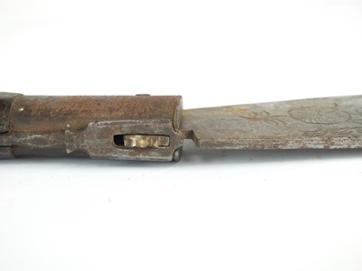 Lot 55 - Spanish Navaja folding dagger, 19th century