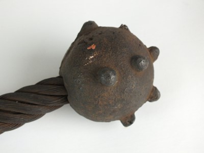 Lot 172 - First World War German cast iron trench club