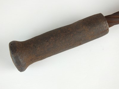 Lot 172 - First World War German cast iron trench club