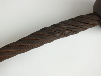 Lot 172 - First World War German cast iron trench club