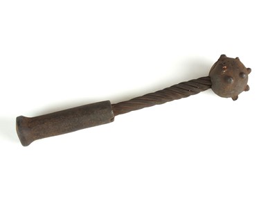 Lot 172 - First World War German cast iron trench club