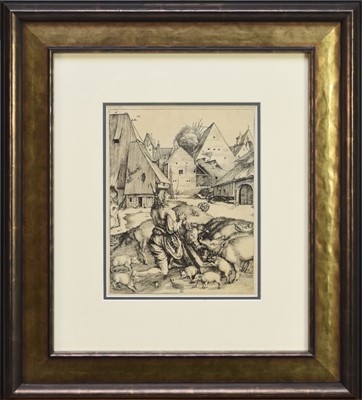 Lot 165 - After Albrecht Dürer, The Prodigal Son Amid the Swine and further 19th Century works