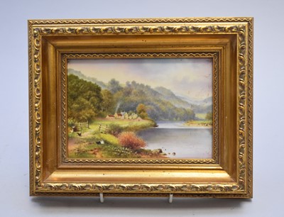 Lot 368 - A Royal Worcester plaque