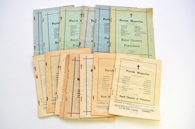 Lot 146 - PONTESBURY parish magazine, 1940s.  With other books on Shropshire (2 boxes)