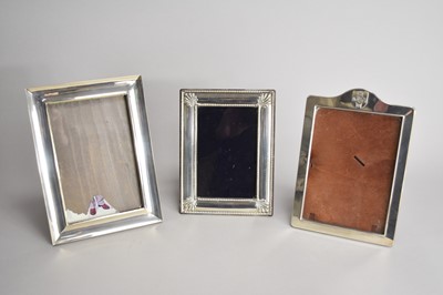 Lot 24 - Three silver mounted photograph frames