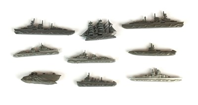 Lot 199 - Nine German WW2 Winterhilfswerk toy boats and submarines