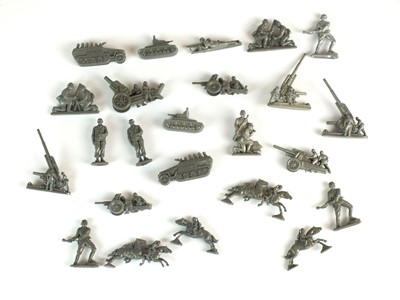 Lot 200 - A group of Winterhilfswerk (WHW) models of infantry, artillery and other soldier tokens