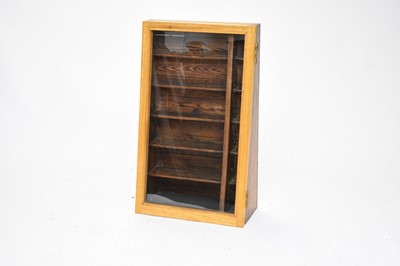 Lot 483 - Two glazed collector's display cabinets