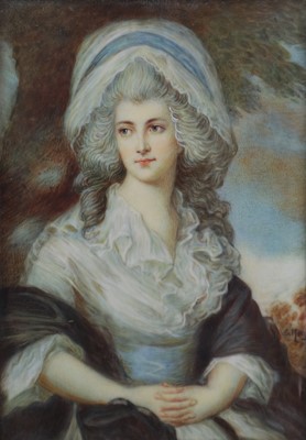 Lot 242 - After Gainsborough Dupont (c.1754-1797), Miniature Portrait of Mrs Harry Linton