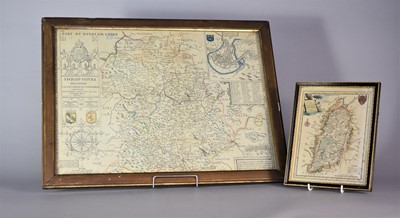 Lot 508 - A John Speed map of Shropshire and a smaller Nottingham map
