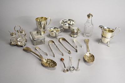 Lot 40 - A collection of silver wares