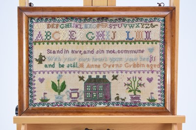 Lot 525 - A 19th century sampler