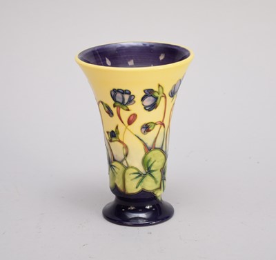 Lot 380 - Moorcroft 'Hepatica' trumpet vase