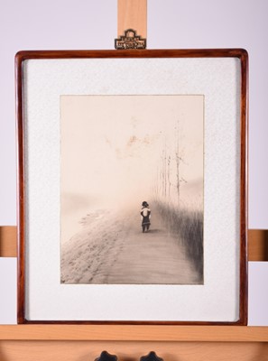 Lot 478 - Korean School, 20th century, Young Girl on a Pathway