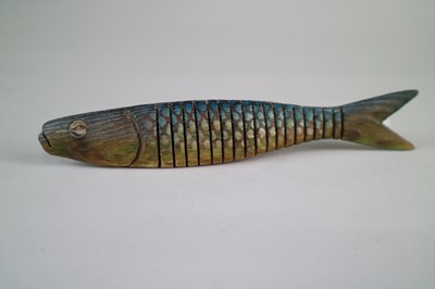 Lot 50 - Jeff Soan (British 20th Century) Two Articulated Fish