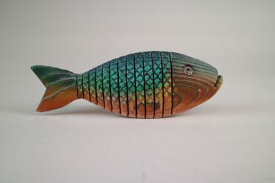 Lot 50 - Jeff Soan (British 20th Century) Two Articulated Fish