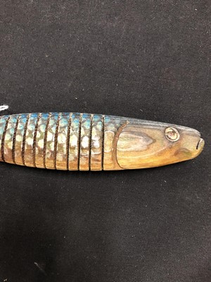 Lot 50 - Jeff Soan (British 20th Century) Two Articulated Fish