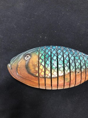 Lot 50 - Jeff Soan (British 20th Century) Two Articulated Fish