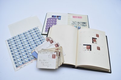 Lot 148 - A collection of stamp albums and loose stamps