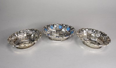 Lot 56 - Three oval silver dishes