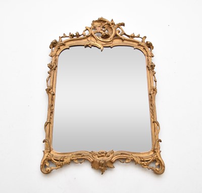 Lot 613 - A Rococo revival giltwood mirror