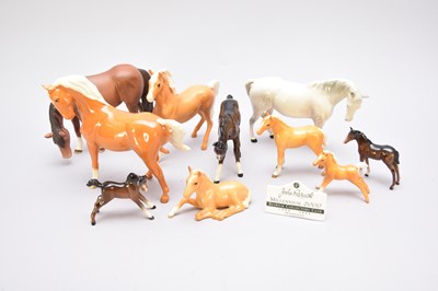 Lot 325 - Group of Beswick horses