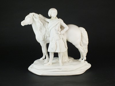 Lot 211 - Minton parian group of 'Prince Alfred', dated 1861