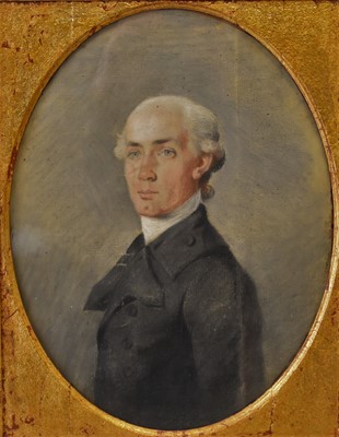 Lot 187 - Early 19th century British School, a pair of half-portraits