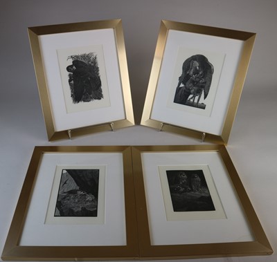 Lot 205 - After Charles Frederick Tunnicliffe (1901-1979) Four Bookplates from There Peregrine's Saga