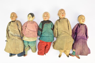 Lot 432 - A set of five Chinese 'Door of Hope Mission' dolls
