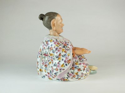 Lot 222 - Ernst Bohne & Sohne porcelain 'Nodding Chinaman' pagoda figure