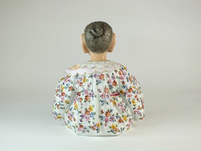 Lot 222 - Ernst Bohne & Sohne porcelain 'Nodding Chinaman' pagoda figure