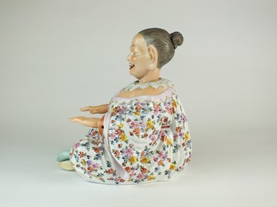 Lot 222 - Ernst Bohne & Sohne porcelain 'Nodding Chinaman' pagoda figure