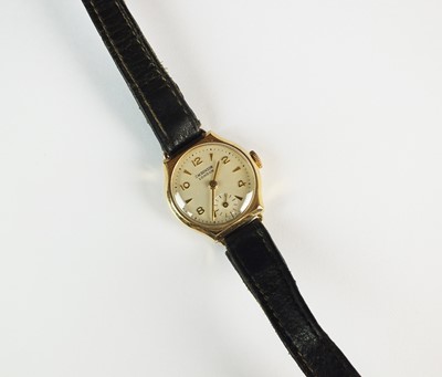 Lot 114 - A Lady's 9ct gold J W Benson wristwatch