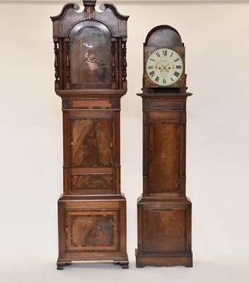 Lot 535 - A George III longcase clock and a further case for restoration