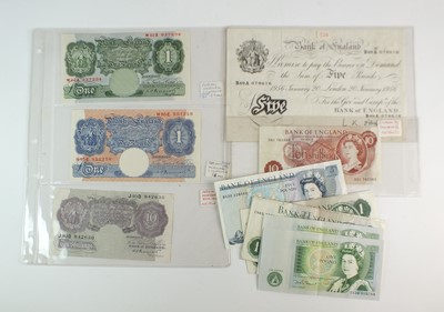 Lot 153 - A small collection of banknotes