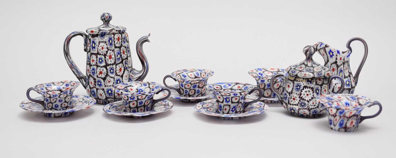 Lot 256 - Fratelli Toso Murano glass coffee service