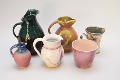 Lot 355 - A group of assorted art pottery
