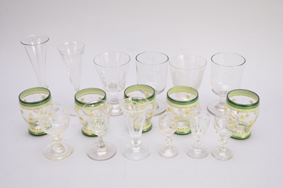 Lot 257 - A group of assorted 19th-century glass