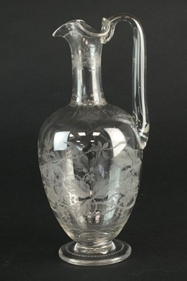 Lot 262 - A good quality English glass decanter, probably Stourbridge