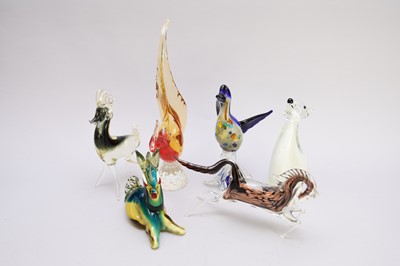 Lot 265 - Glass Murano animals